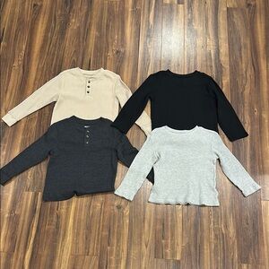 Old Navy Waffle Knit Shirt Set
